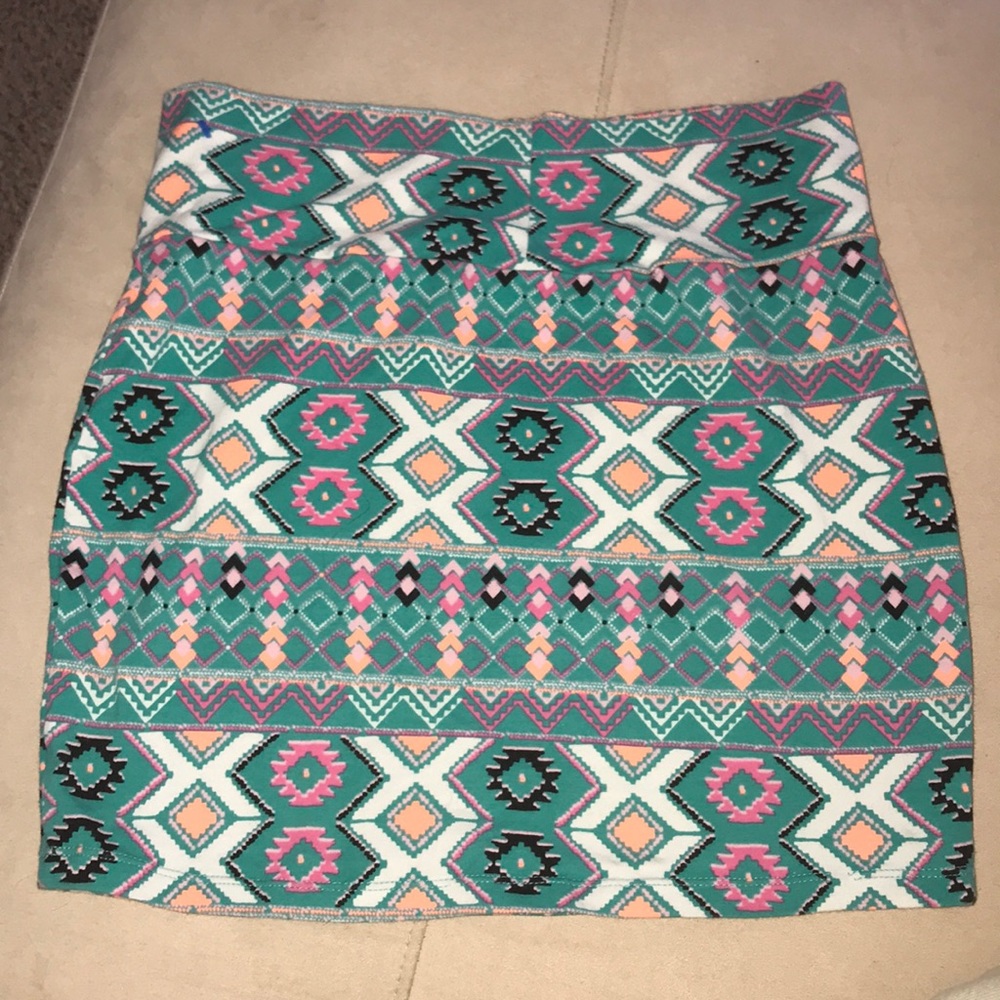 3 for $13 knit festival skirt boho Aztec